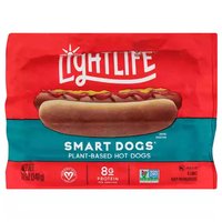 Lightlife Smart Dogs Plant-Based Hot Dogs, 12 Ounce