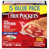 Hot Pockets Premium Pepperoni Pizza, 23 Ounce