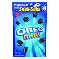 OREO Mini Chocolate Sandwich Cookies, Snack-Sak Bags, 8 Ounce