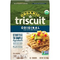 Organic TRISCUIT Crackers, Original Flavor, 1 Box (7 oz.), 7 Ounce