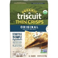 Triscuit Organic Thin Crisps Crackers, Original Flavor, 6.5 Ounce