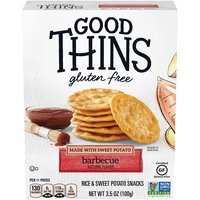 Good Thins Barbecue Rice & Sweet Potato Snacks Gluten Free Crackers, 3.5 oz, 3.5 Ounce
