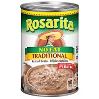 Rosarita Traditional No Fat Refried Beans, 16 Ounce