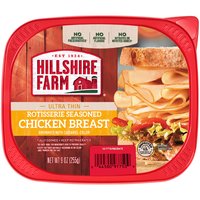 Hillshire Farm Ultra Thin Sliced Rotisserie Seasoned Chicken Breast, 9 Ounce