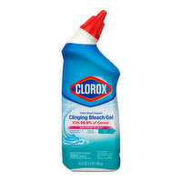 Clorox Ocean Mist Toilet Bowl Cleaner Clinging Bleach Gel, 24 Ounce