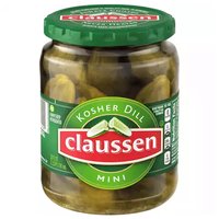 Claussen Kosher Mini Dill Pickle, 24 Ounce