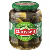 Claussen Kosher Dill Pickle Wholes, 32 Ounce