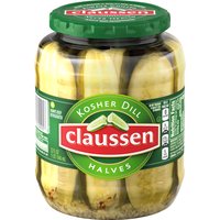Claussen Kosher Deli-Style Pickle Halves, 32 Ounce