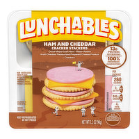 Lunchables Ham & Cheddar Cracker Stackers, 3.2 Ounce