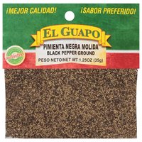 El Guapo Black Pepper, Ground, 1.25 Ounce
