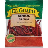 El Guapo Chili De Arbol, Whole, 2 Ounce