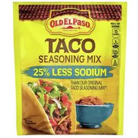 Old El Paso Taco Seasoning Mix, 25% Less Sodium, 1 Ounce