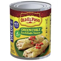Old El Paso Mild Green Chile Enchilada Sauce, 28 Ounce
