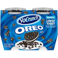 YoCrunch Lowfat Vanilla with Oreo Yogurt (Pack of 4), 16 Ounce