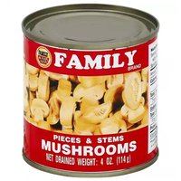 Family Mushrooms Stems & Pieces, 4 Ounce