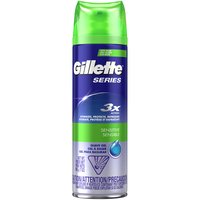 Gillette TGS Series Shave Gel, Sensitive, 7 Ounce