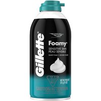 Gillette Foamy Shaving Cream, Sensitive Skin, 11 Ounce