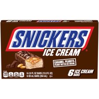 Snickers Ice Cream Bars, 6 Each