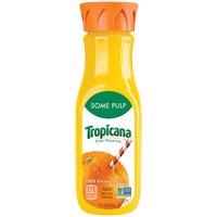 Tropicana Orange Juice, Some Pulp, 12 Ounce