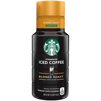 Starbucks Premium Blonde Roast Iced Coffee, Unsweetened, 48 Ounce