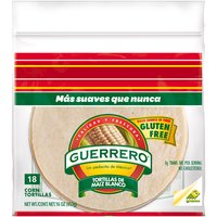 Guerrero White Corn Tortillas, 6", 18 Each