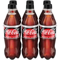 Coca Cola Zero Sugar, Bottles (Pack of 6), 3000 Millilitre