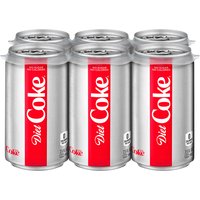 Coke Diet Mini, Cans (Pack of 6), 45 Ounce