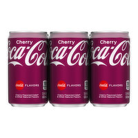 Cherry Coca Cola Mini, Cans (Pack of 6), 45 Ounce