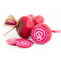 Beets, Local Organic Chioggia, 0.3 Pound