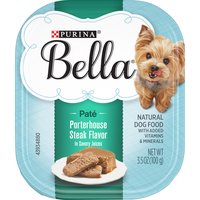 Purina Bella Dog Food, Porterhouse Steak, 3.5 Ounce