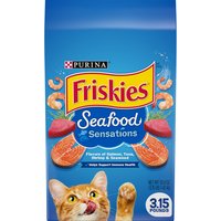 Purina Friskies Cat Food, Seafood Sensations, 3.15 Pound