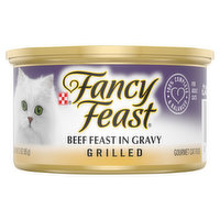 Purina Fancy Feast Gravy Grilled Wet Cat Food, Beef Feast, 3 Ounce