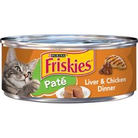 Friskies Pate, Liver & Chicken Dinner, 5.5 Ounce