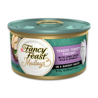 Fancy Feast Tender Turkey Tuscany Cat Food, 3 Ounce