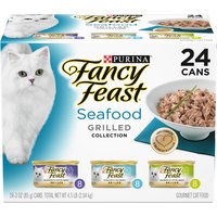 Fancy Feast Grilled Seafood, Variety Pack, 24 Each