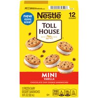 Nestle Toll House Mini Vanilla Chocolate Chip Cookie Sandwiches, 12 Each