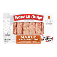 Farmer John Maple Pork Sausage Links, 8 Ounce