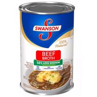 Swanson Beef Broth, 50% Less Sodium, 14.5 Ounce