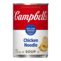 Campbell's Condensed Chicken Noodle, Less Sodium, 10.75 Ounce