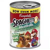 SpaghettiOs Super Mario Bros. Shaped Pasta with Meatballs, 15.6 Ounce