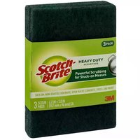 Scotch Brite Scour Pads, Heavy Duty, 3 Each