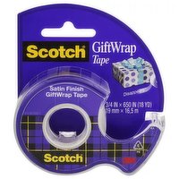 Scotch Tape, Giftwrap, Satin Finish, 1 Each