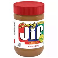 Simply Jif Creamy Peanut Butter, Low Sodium, 15.5 Ounce