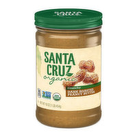 Santa Cruz Organic Peanut Butter Dark Roast Crunchy, 16 Ounce