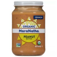 MaraNatha Organic Peanut Butter, No Stir, Crunchy , 16 Ounce