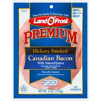 Land O'Frost Natural Hickory Smoked Canadian Bacon, 6 Ounce