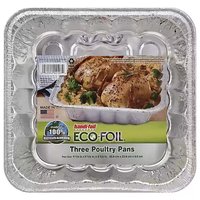 Handi-Foil Eco-Foil Poultry Pans, 3 Each