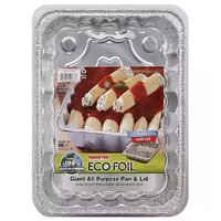 Eco-Foil All Purpose Pan, Giant with Lid, 1 Each