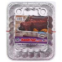 Handi-Foil Eco-Foil Roaster Pan with Lids, 2 Each