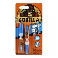 Gorilla Incredibly Strong Super Glue, Tubes, 1 Each